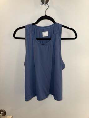 Lucky in Love Women's Athletic Mesh Tank Top Blue Size XL